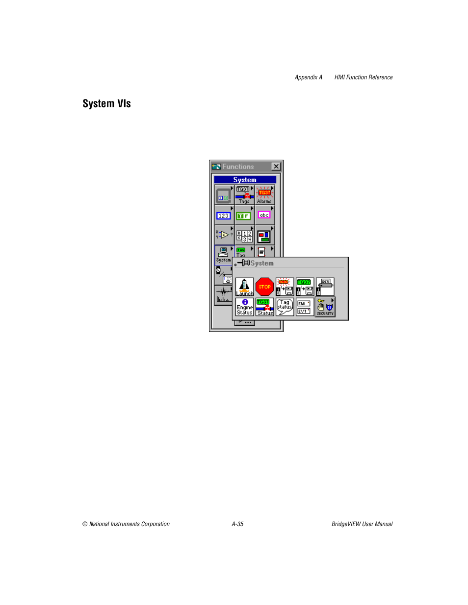 System vis | National Instruments BridgeVIEW User Manual | Page 355 / 455
