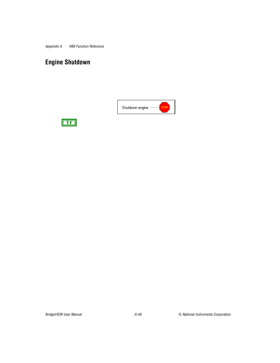 Engine shutdown | National Instruments BridgeVIEW User Manual | Page 360 / 455
