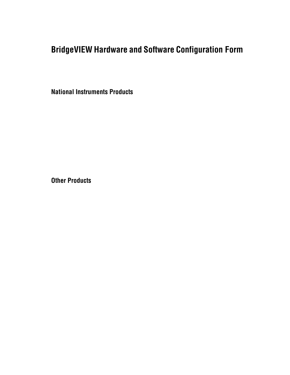 National instruments products, Other products | National Instruments BridgeVIEW User Manual | Page 423 / 455