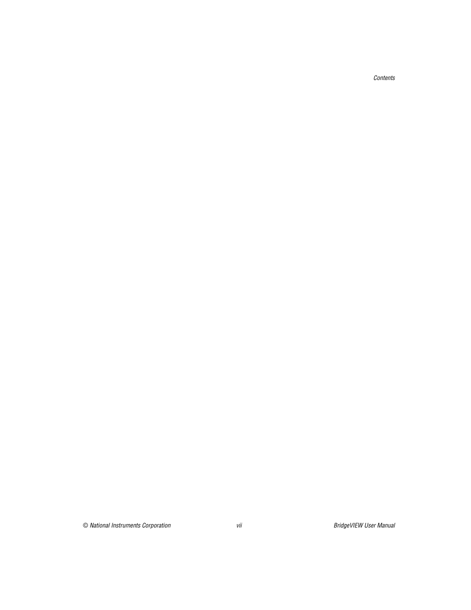 National Instruments BridgeVIEW User Manual | Page 6 / 455