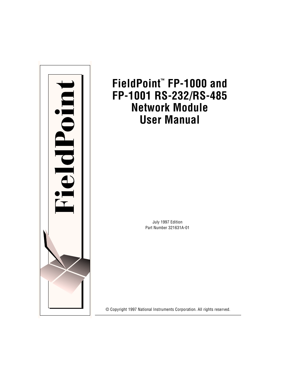 National Instruments FP-1001 User Manual | 50 pages