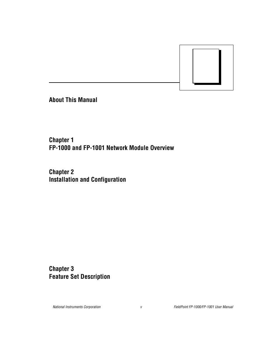 National Instruments FP-1001 User Manual | Page 4 / 50