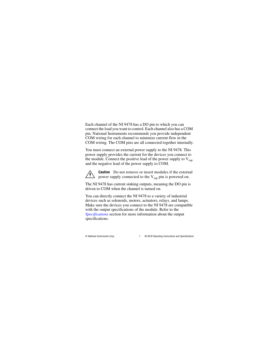 National Instruments NI 9478 User Manual | Page 7 / 32