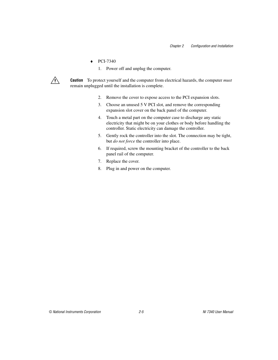 National Instruments 7340 PCI User Manual | Page 17 / 67