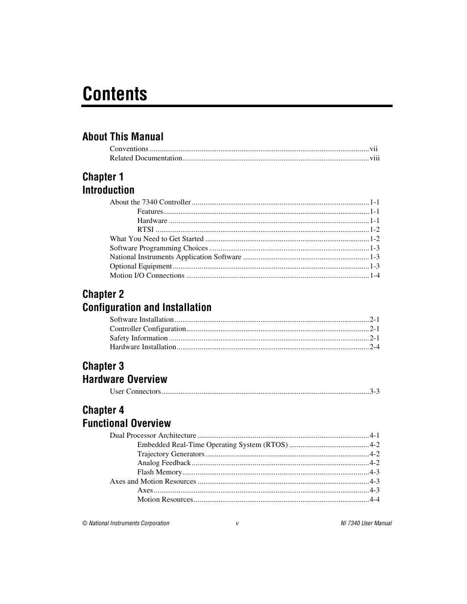 National Instruments 7340 PCI User Manual | Page 5 / 67