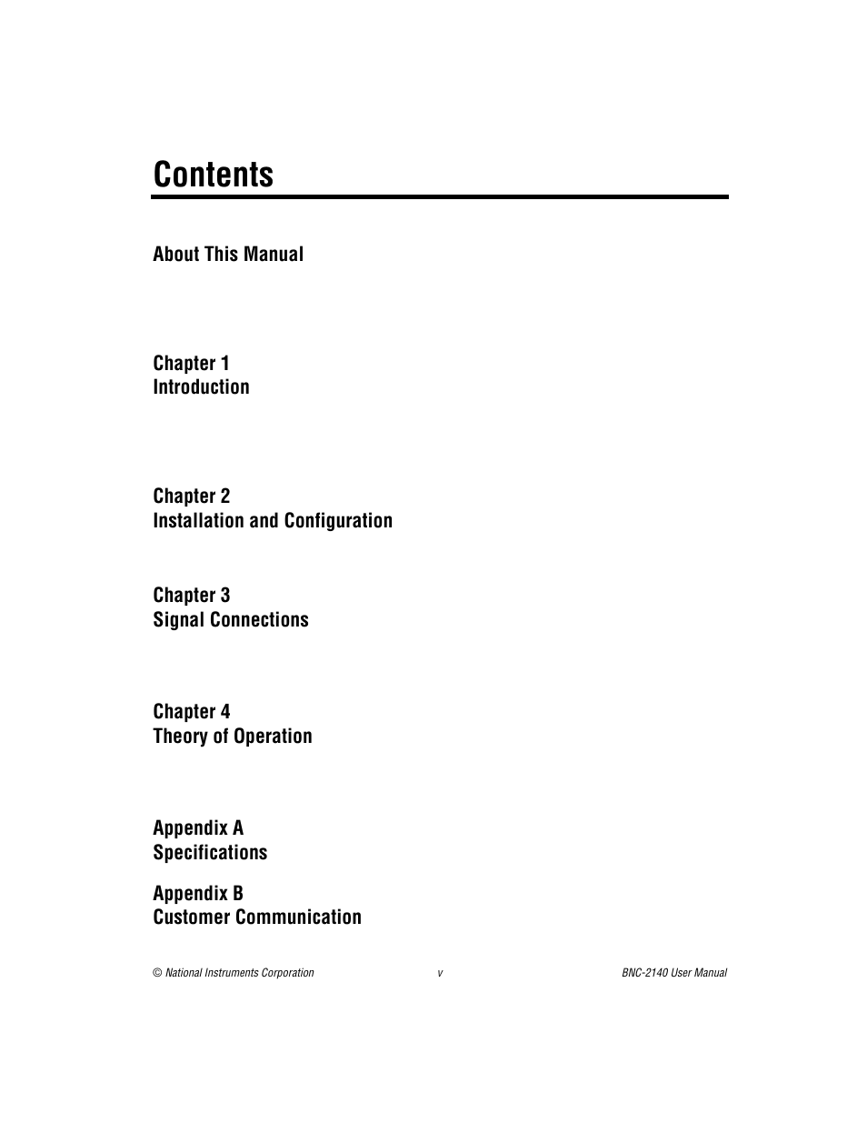 National Instruments BNC -2140 User Manual | Page 4 / 41