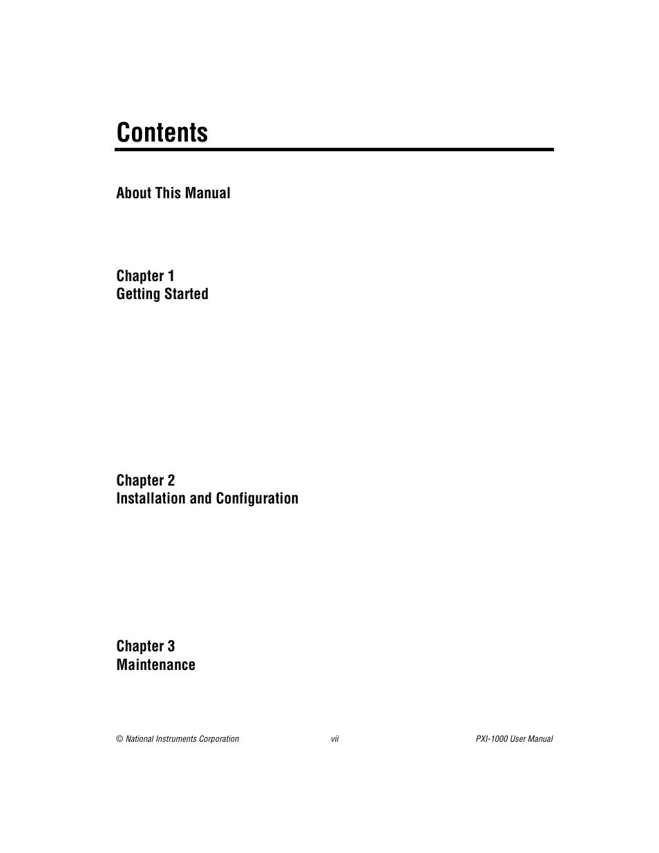 National Instruments PXI PXITM -1000 User Manual | Page 6 / 55