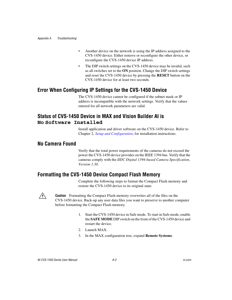 No camera found | National Instruments NI CVS-1450 Series User Manual | Page 69 / 91