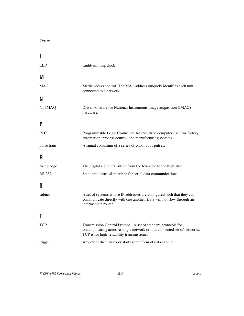 National Instruments NI CVS-1450 Series User Manual | Page 85 / 91