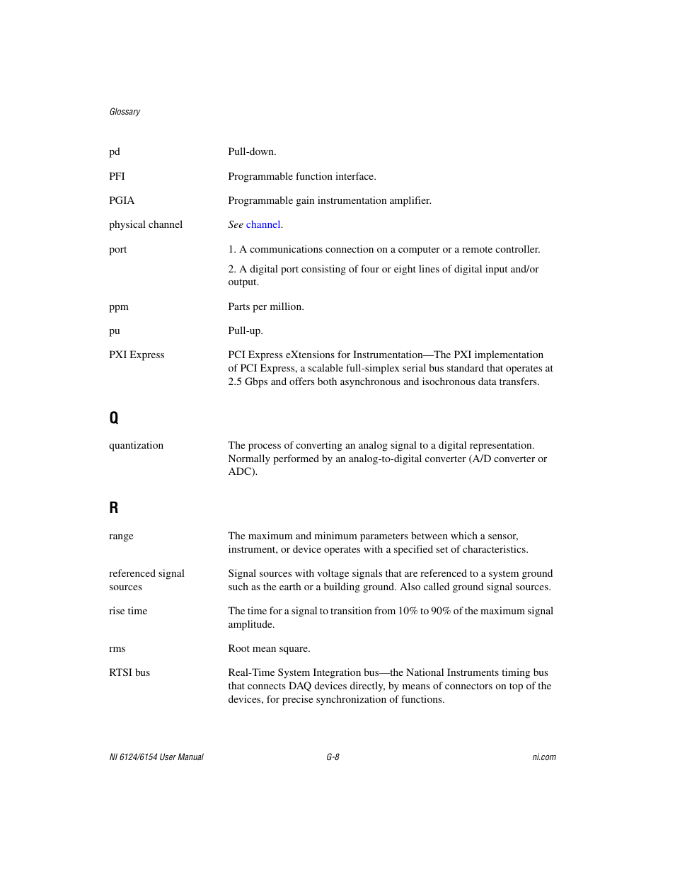 National Instruments Network Device DAQ S User Manual | Page 161 / 173