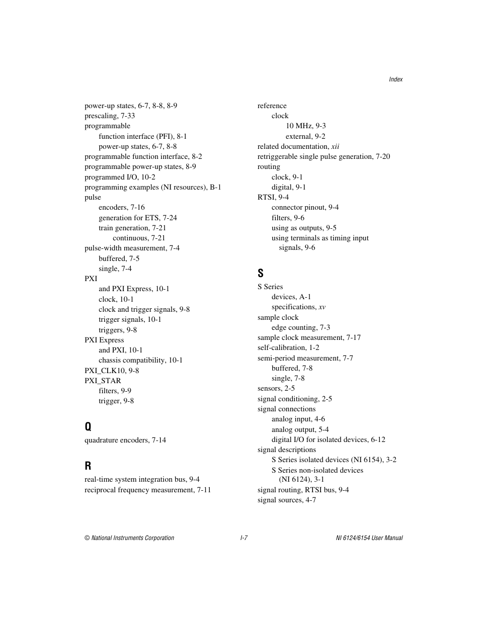 National Instruments Network Device DAQ S User Manual | Page 171 / 173