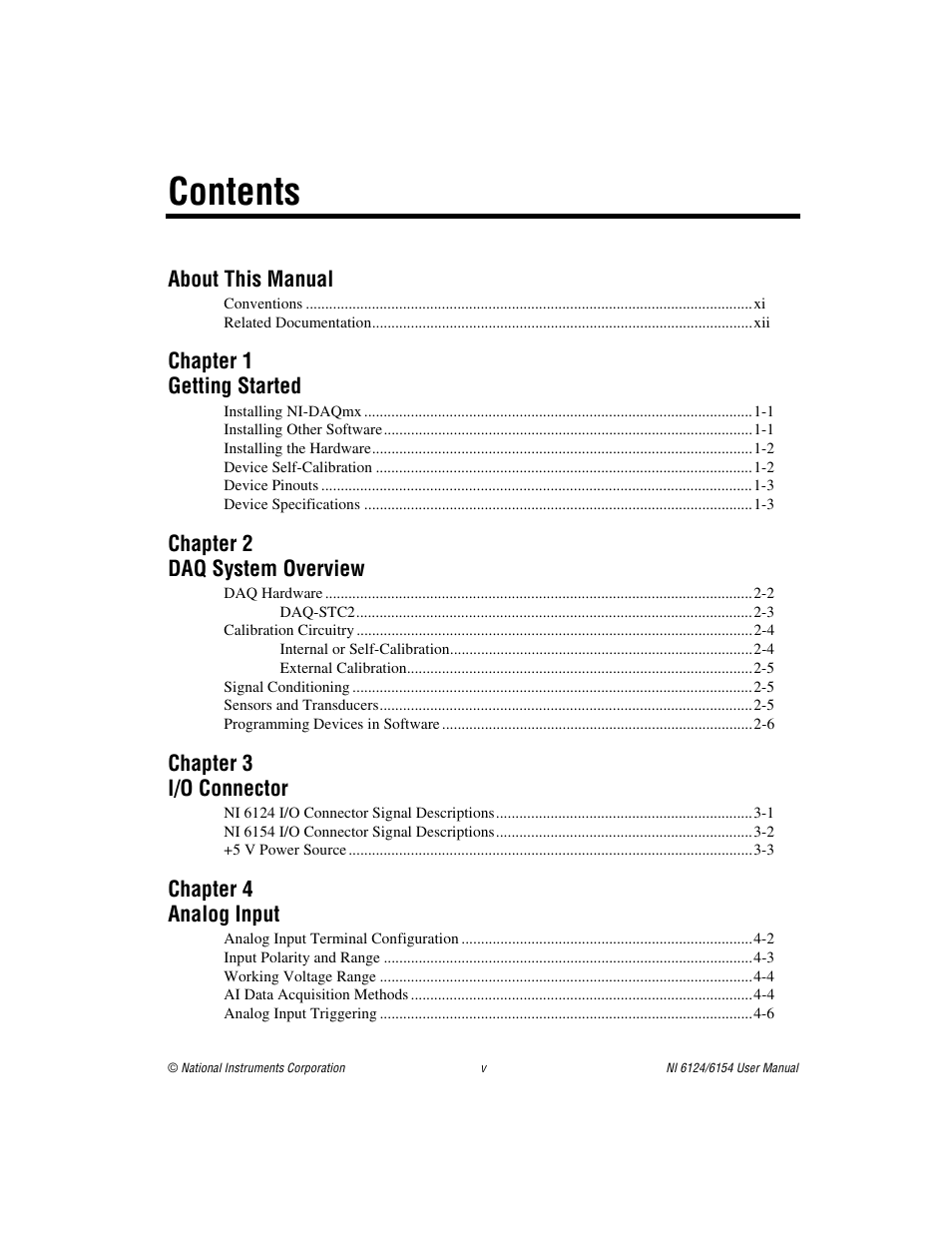 National Instruments Network Device DAQ S User Manual | Page 5 / 173