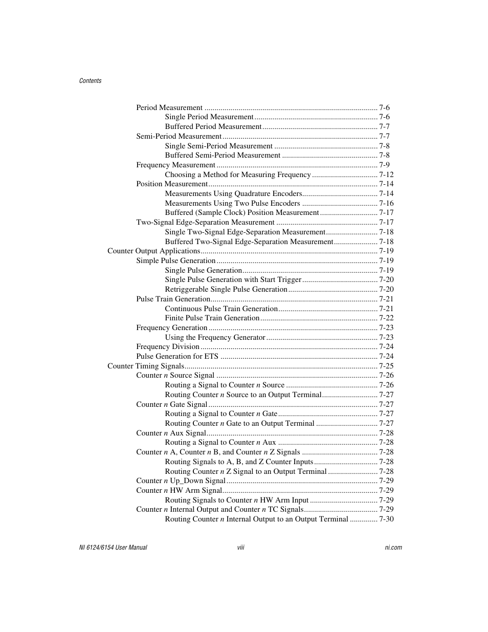National Instruments Network Device DAQ S User Manual | Page 8 / 173