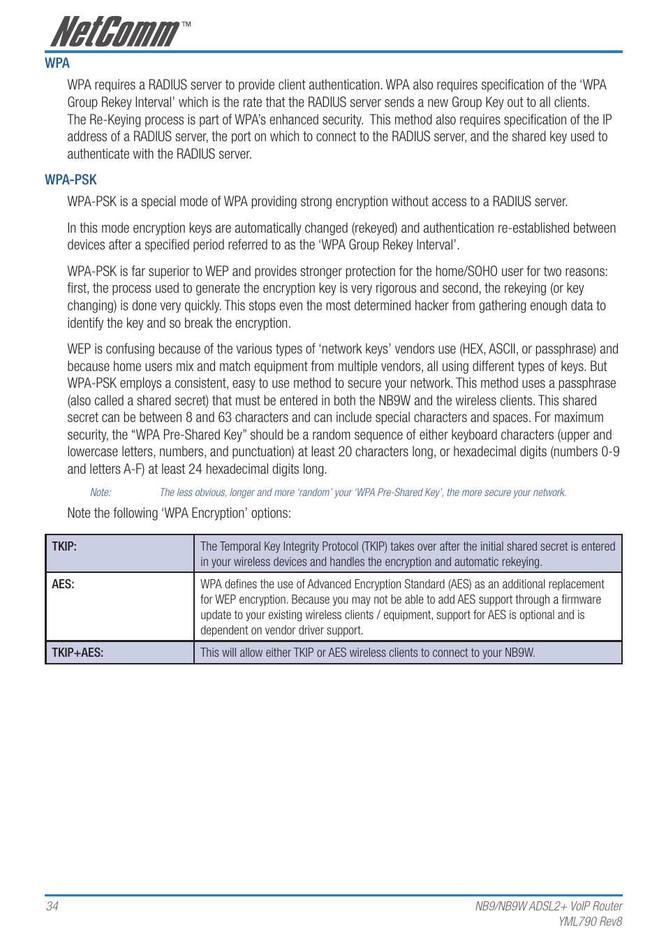 Netcom NB9 User Manual | Page 34 / 84