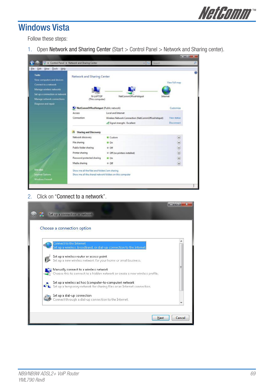 Windows vista | Netcom NB9 User Manual | Page 69 / 84
