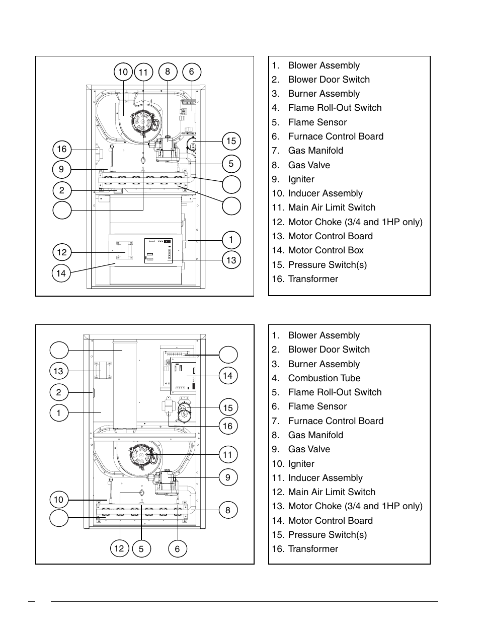 Gas furnace components | Nordyne iSEER FG7T User Manual | Page 2 / 8