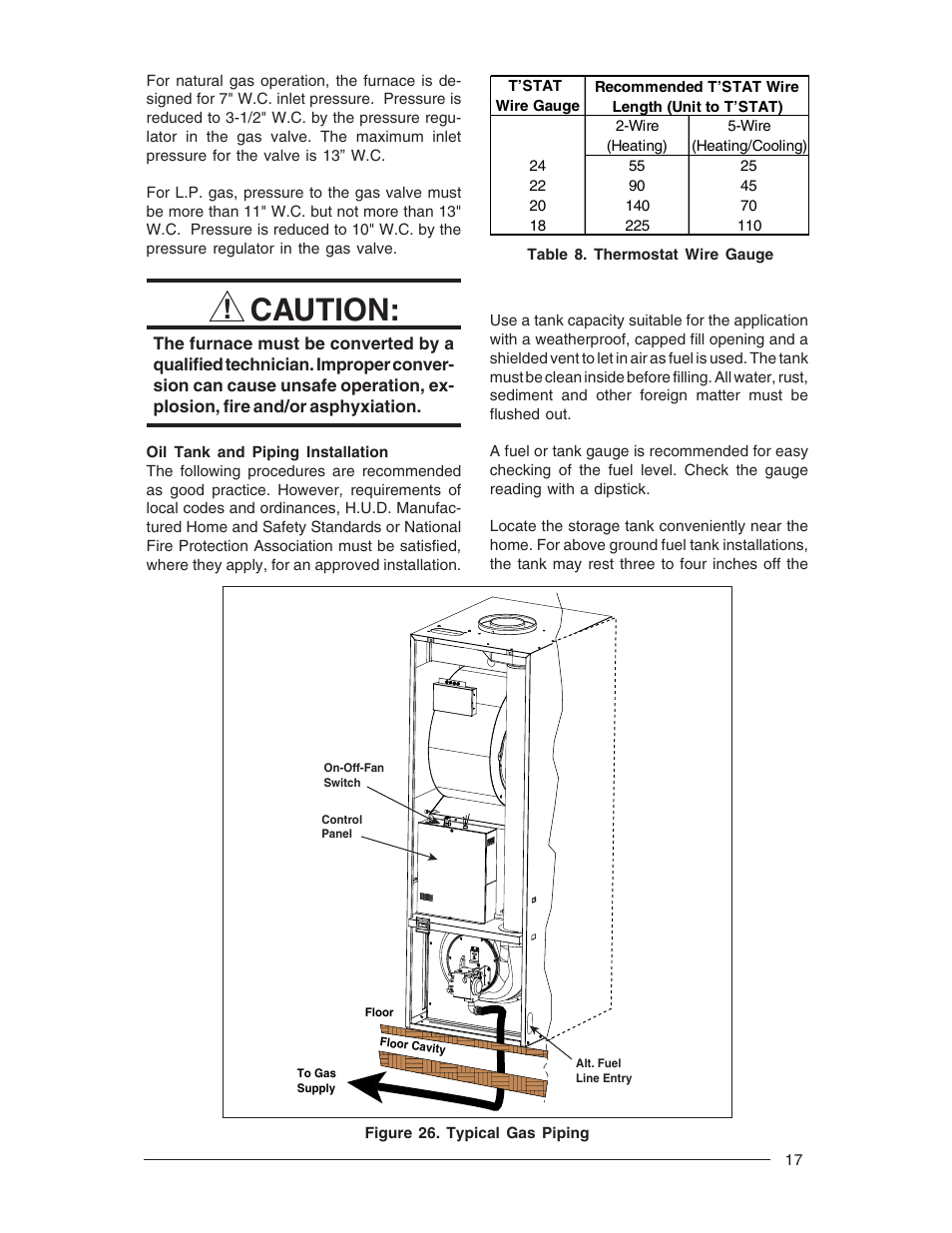 Caution | Nordyne M1M User Manual | Page 17 / 40