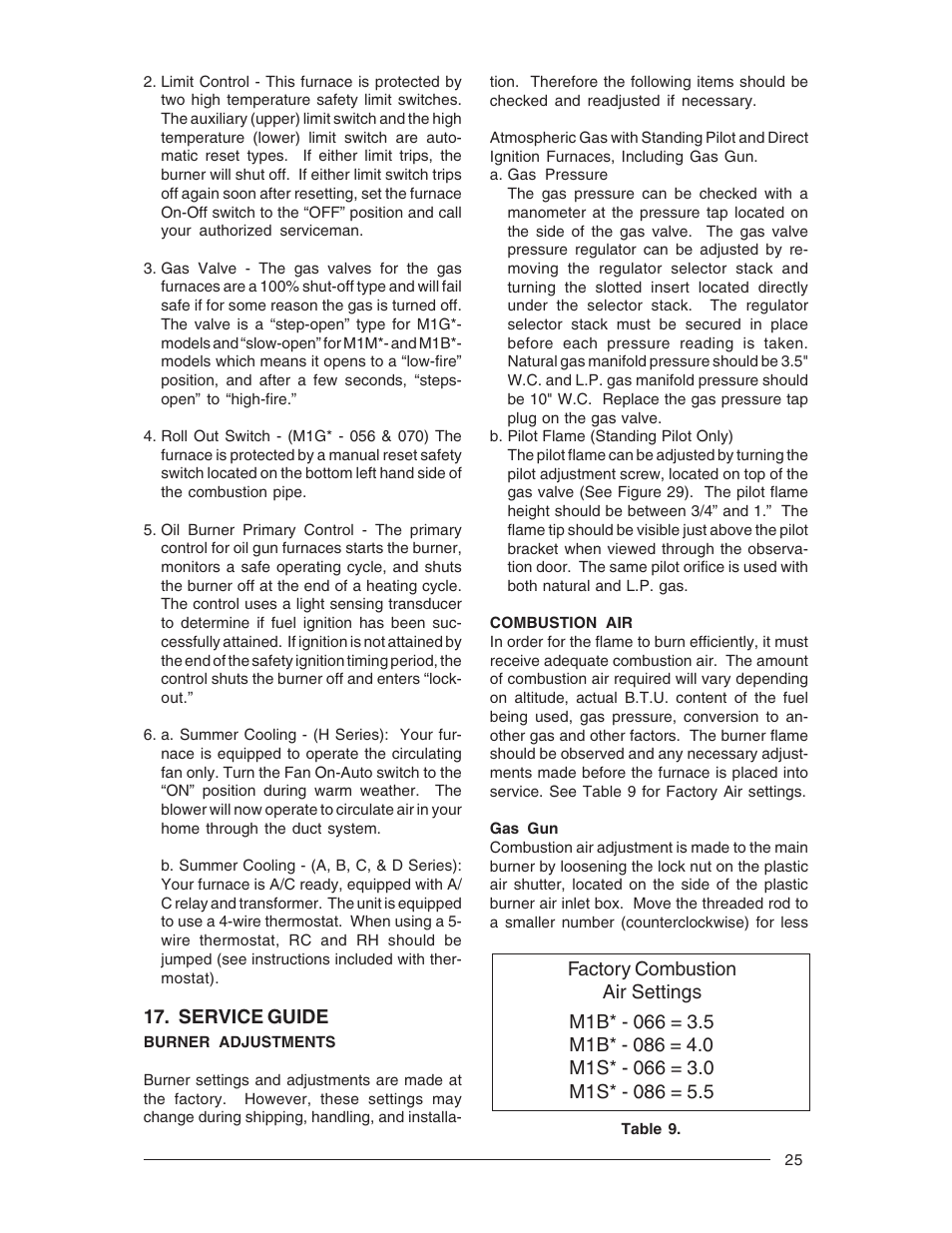 Nordyne M1M User Manual | Page 25 / 40