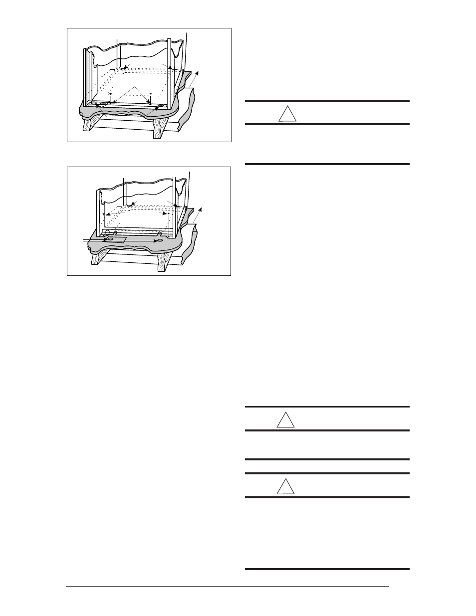 Caution, Warning, Venting and combustion air requirements | Nordyne M3RL Series User Manual | Page 13 / 36