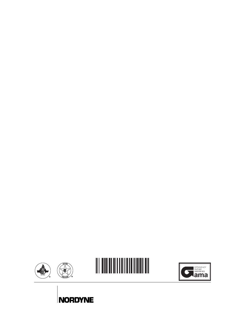Nordyne M3RL Series User Manual | Page 36 / 36