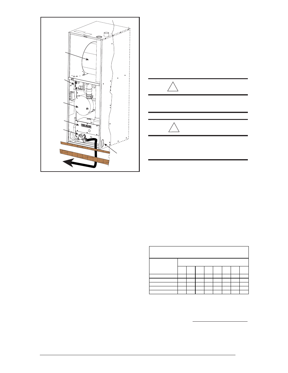 Warning, Caution, Conversion | Do not remove or deface the original rating plate | Nordyne Downflow Condensing Furnace M3RL User Manual | Page 21 / 36