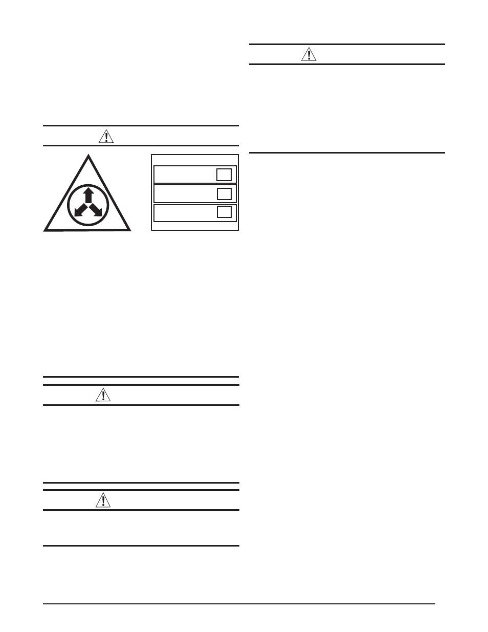 Warning | Nordyne Light Commercial Air Handler B5SM -090 User Manual | Page 3 / 16