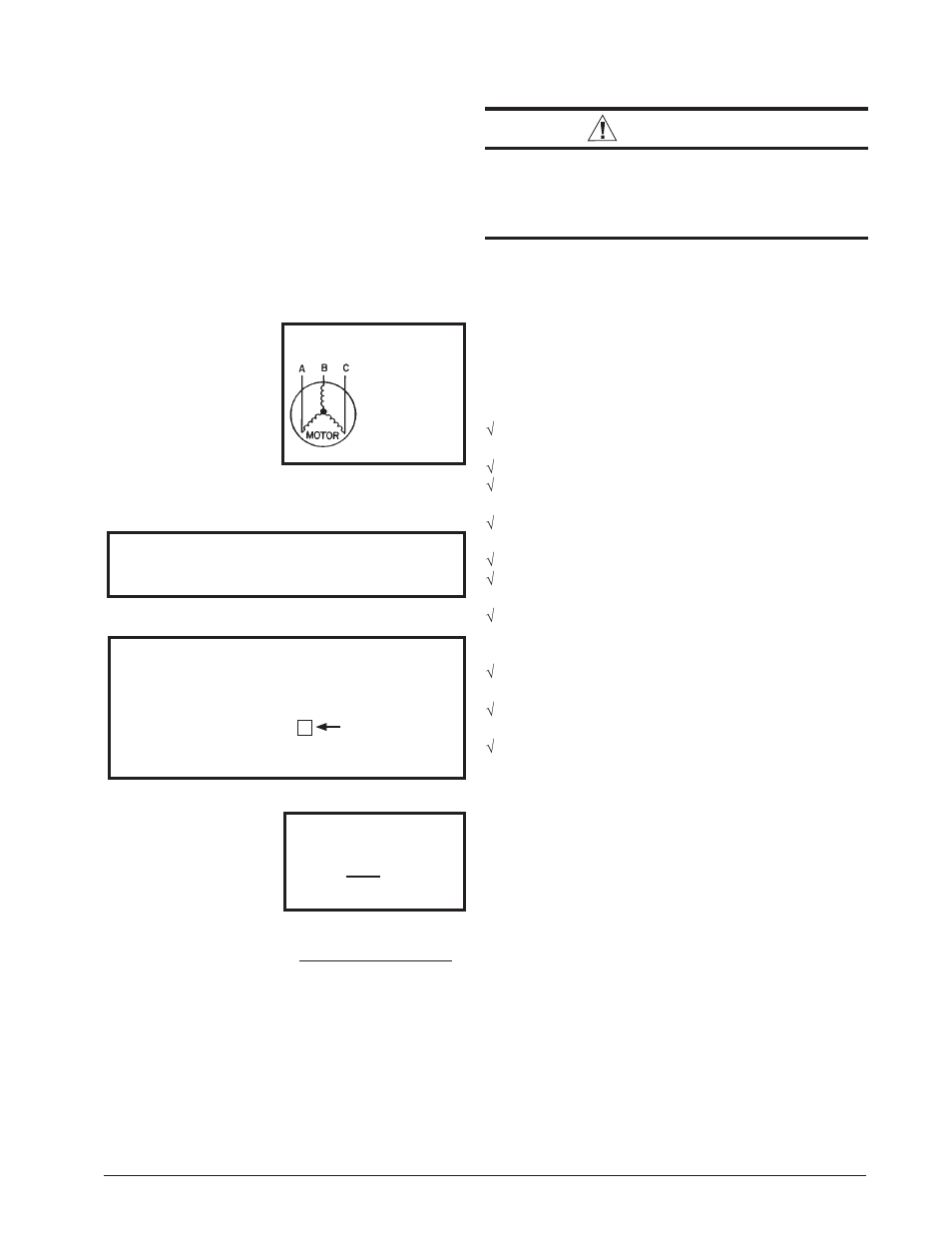 Warning | Nordyne Light Commercial Air Handler B5SM -090 User Manual | Page 8 / 16
