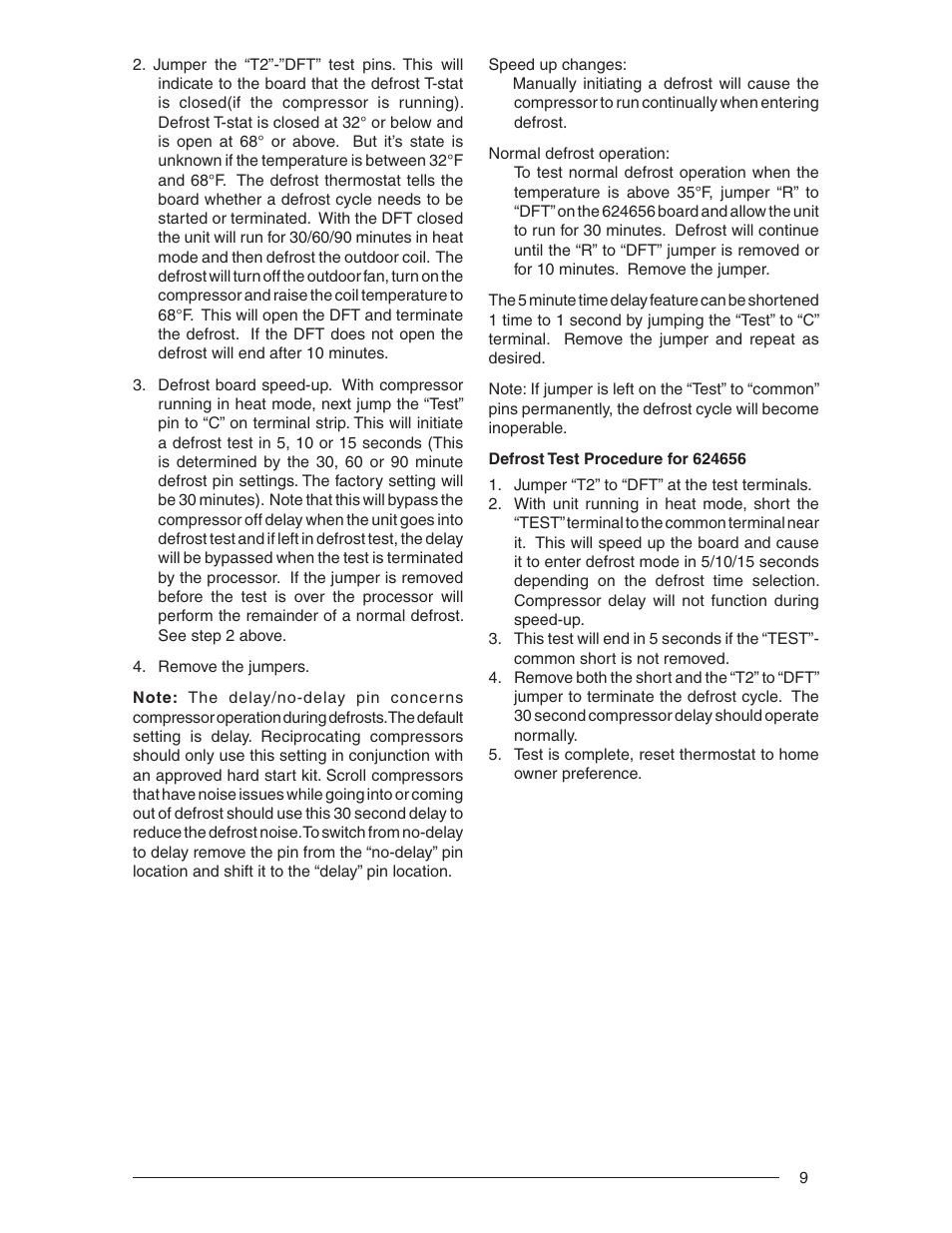 Nordyne Outdoor Heat Pump T3BN User Manual | Page 9 / 16