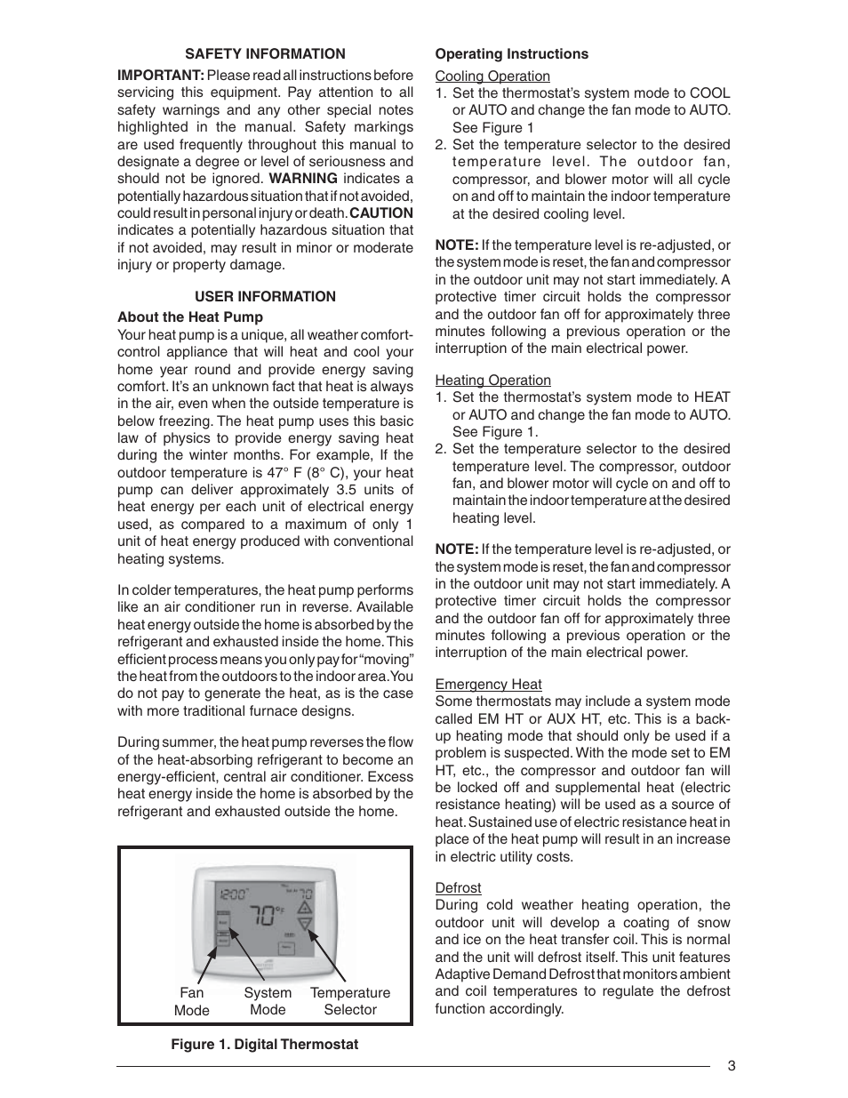 Nordyne Single Package Heat Pump R-410A User Manual | Page 3 / 20