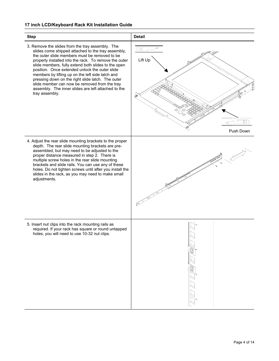Neuro Logic Systems NLS 1U Server Console RFT-17 User Manual | Page 4 / 14
