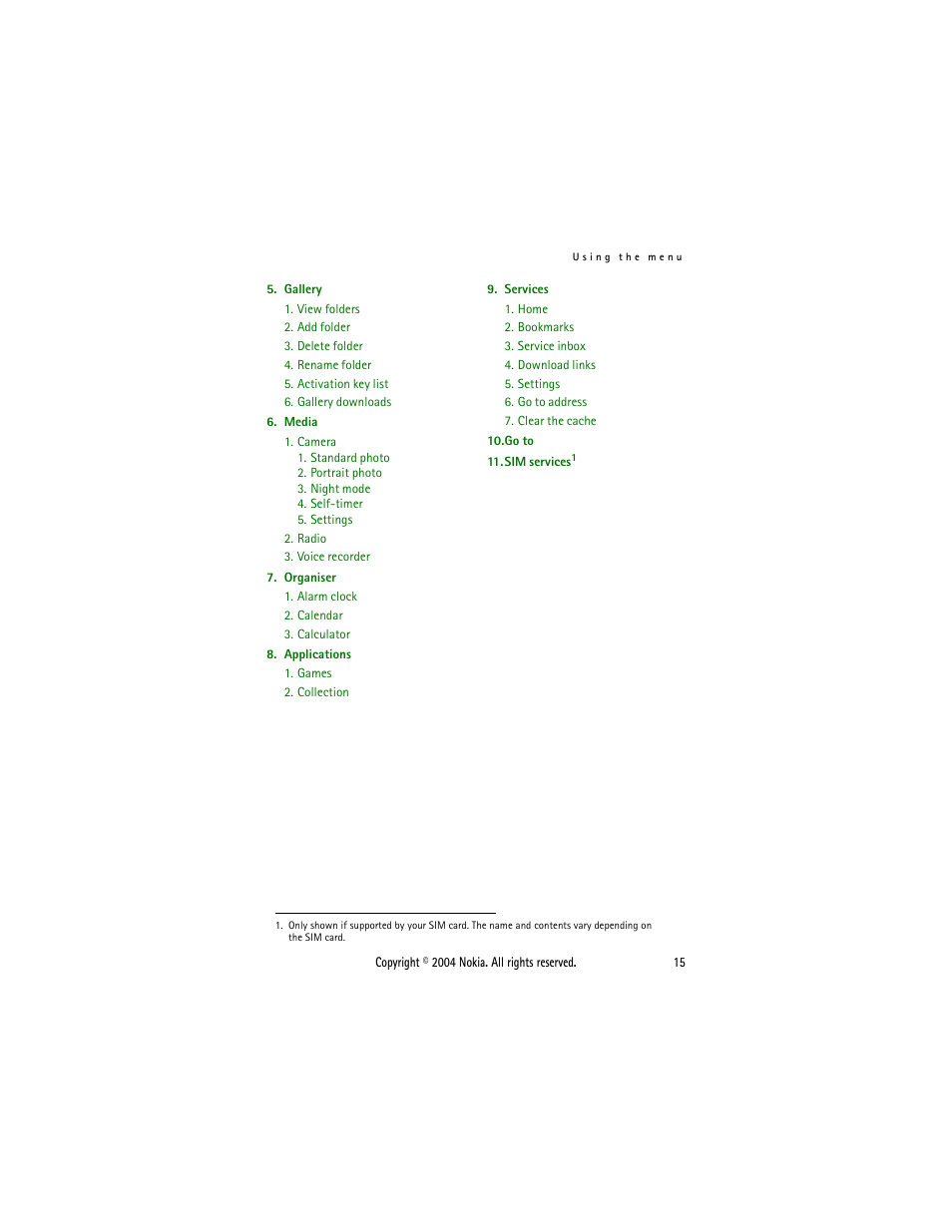Nokia 3200 User Manual | Page 26 / 73