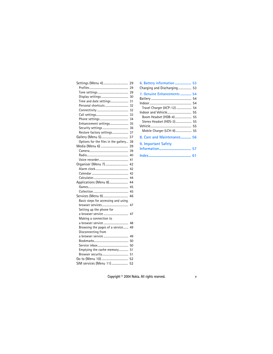 Nokia 3200 User Manual | Page 4 / 73
