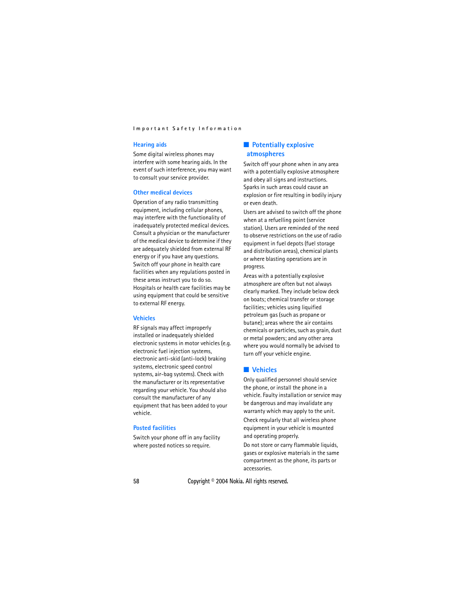 Nokia 3200 User Manual | Page 69 / 73