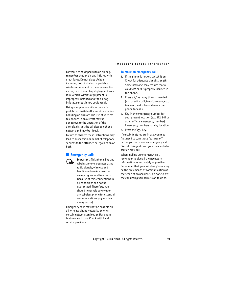 Nokia 3200 User Manual | Page 70 / 73