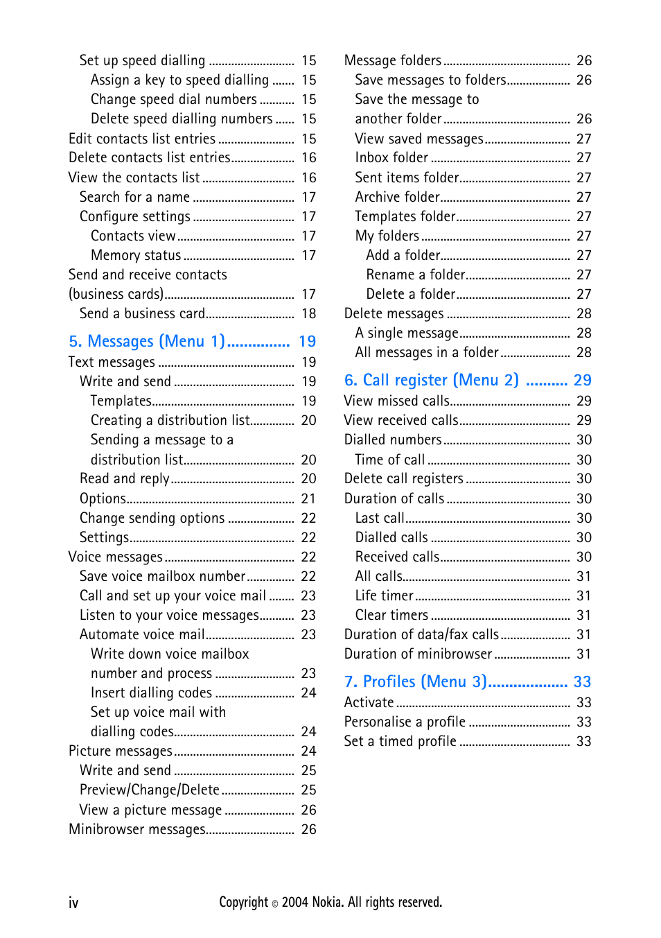 Nokia 2112 User Manual | Page 4 / 78