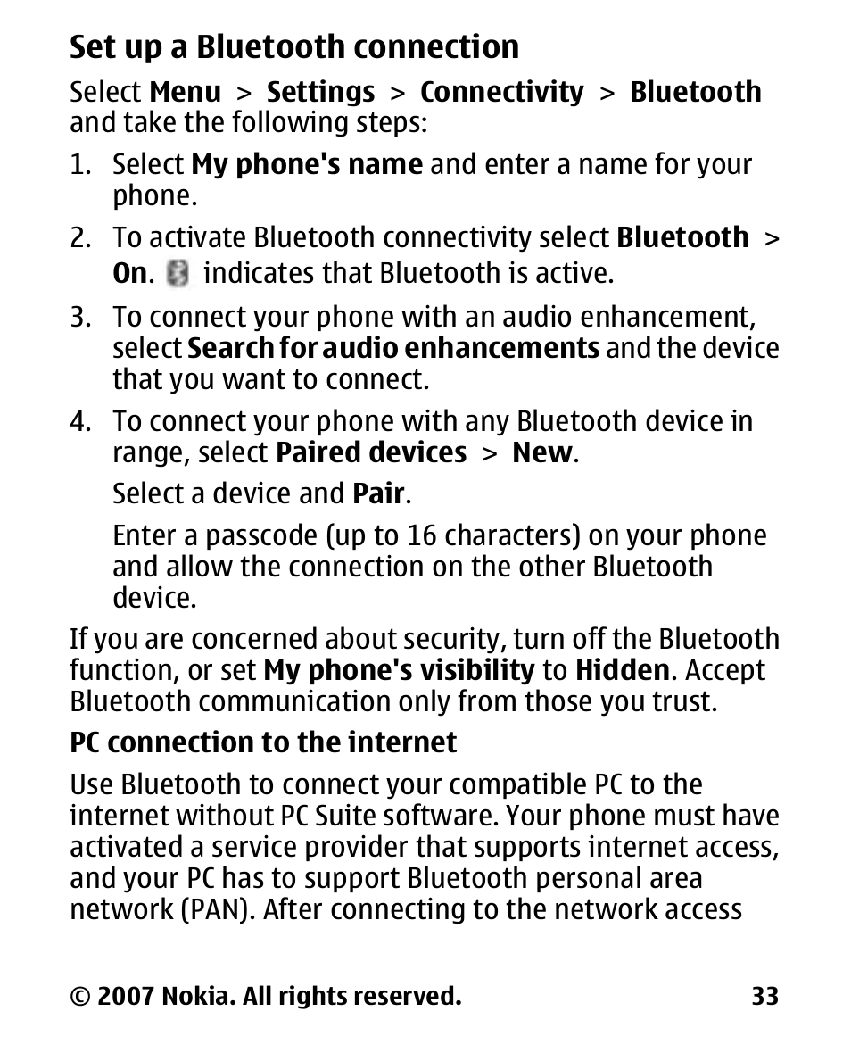Nokia 2600 User Manual | Page 34 / 66