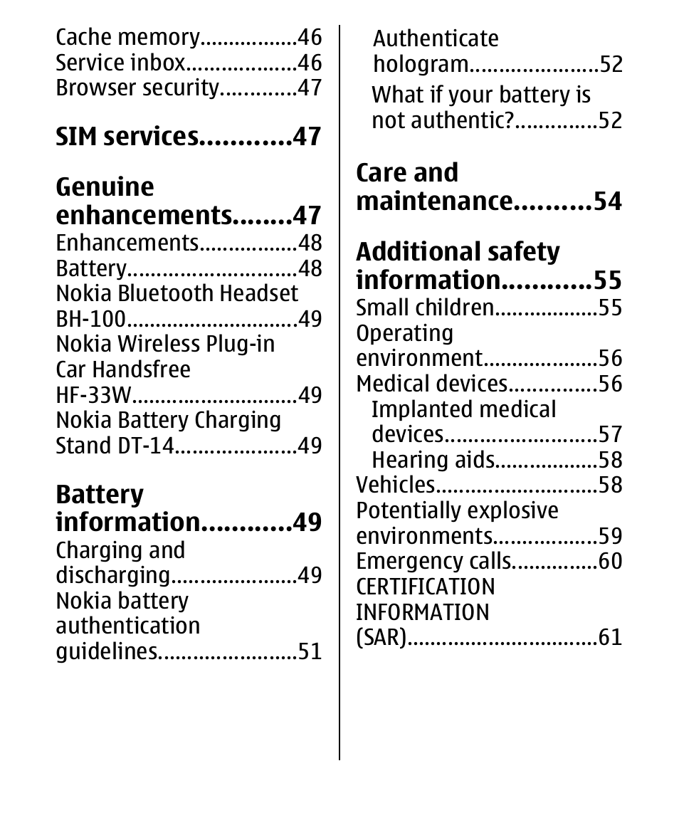 Nokia 2600 User Manual | Page 7 / 66