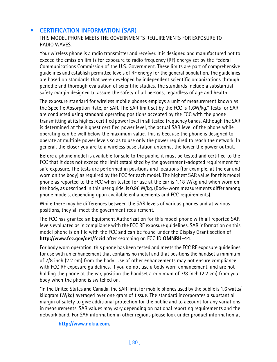 Nokia 3587i User Manual | Page 83 / 107