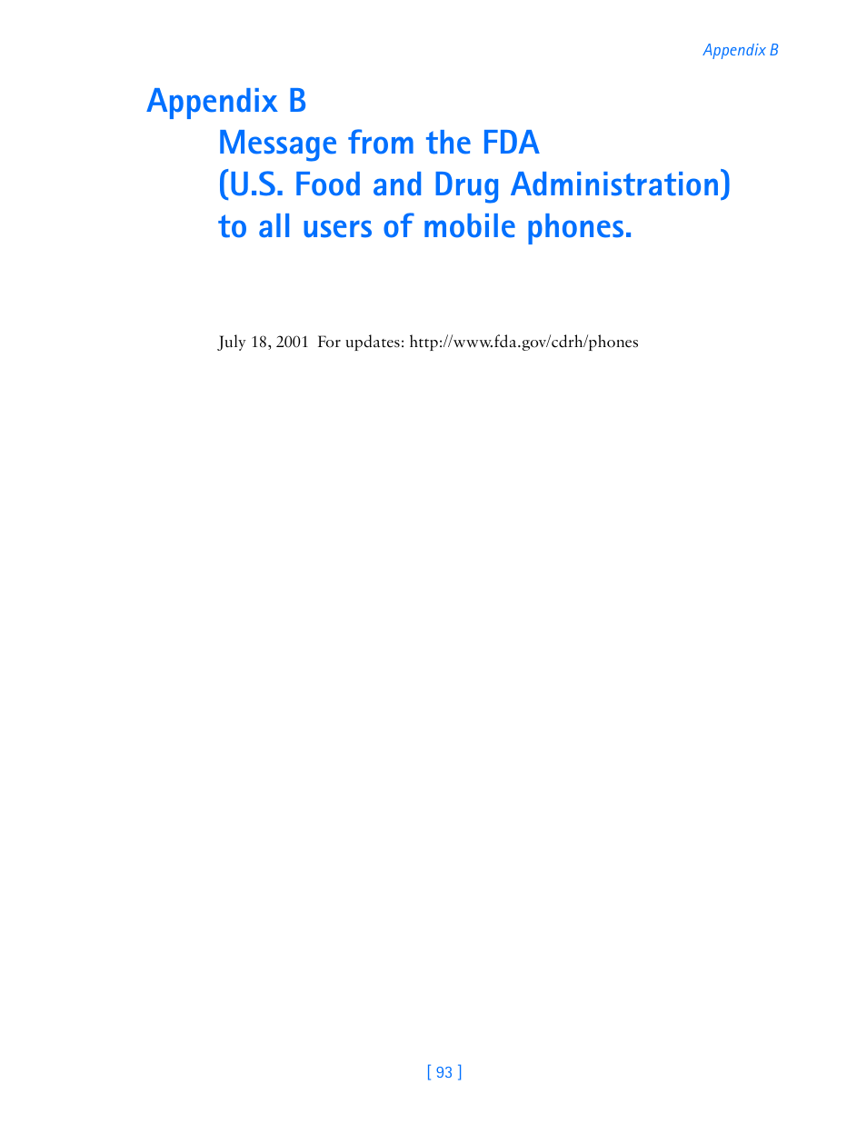 Appendix b | Nokia 3587i User Manual | Page 96 / 107