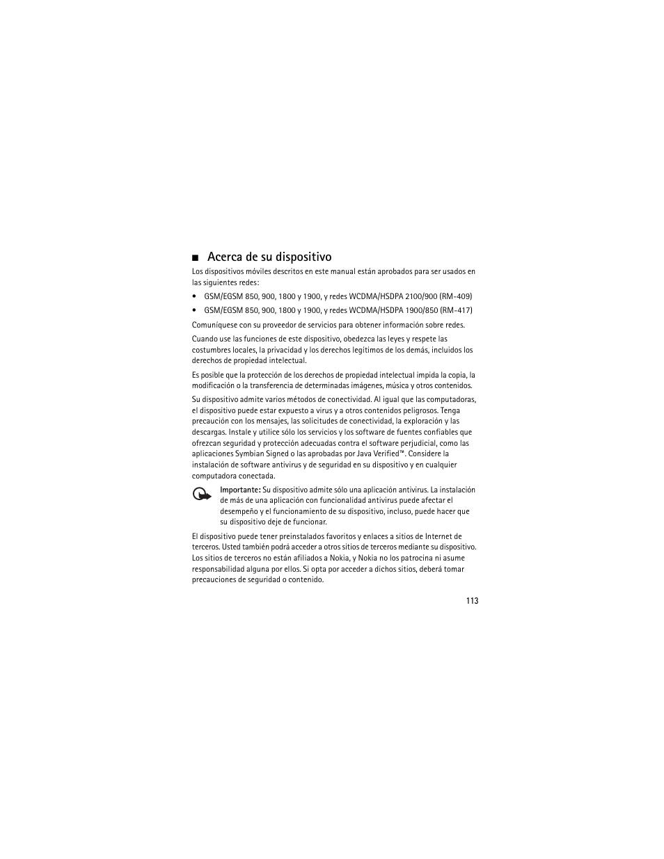 Acerca de su dispositivo | Nokia XPRESSMUSIC 5320 User Manual | Page 114 / 217