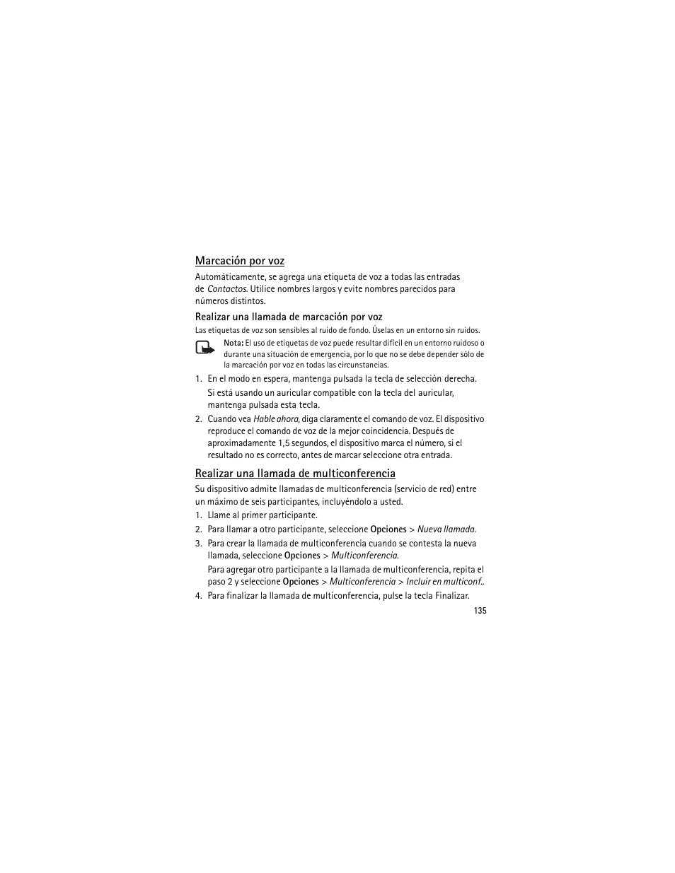 Nokia XPRESSMUSIC 5320 User Manual | Page 136 / 217