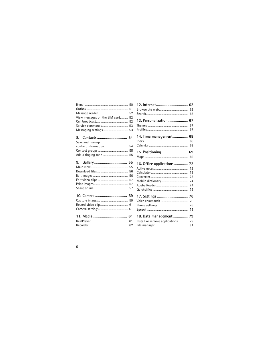Nokia XPRESSMUSIC 5320 User Manual | Page 7 / 217