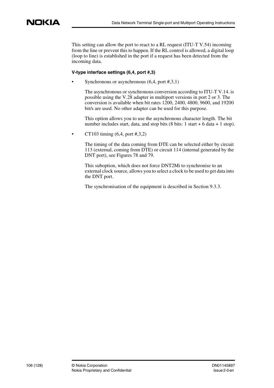 Nokia DNT2Mi sp/mp User Manual | Page 106 / 128
