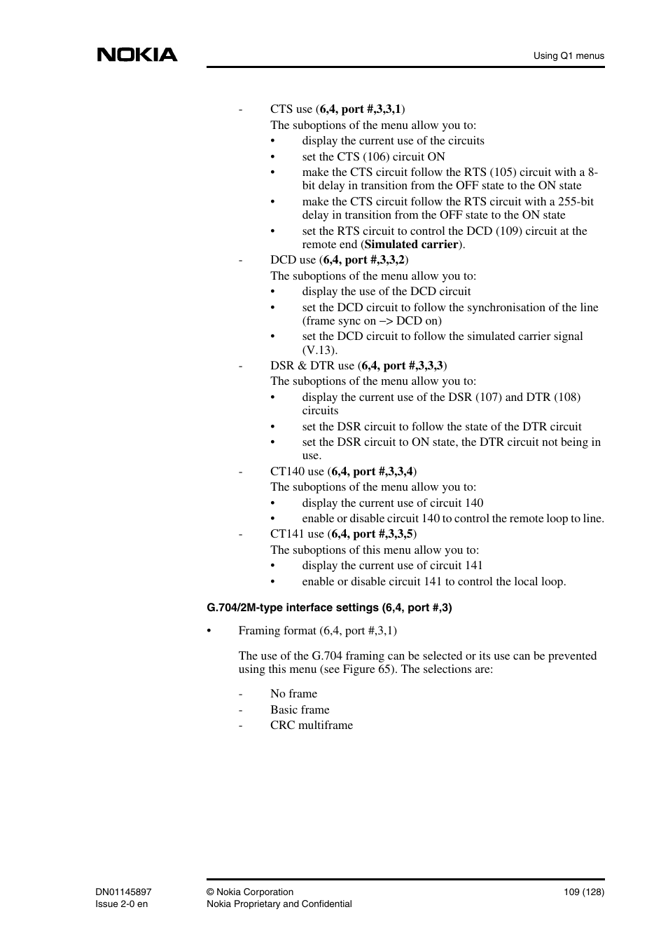 Nokia DNT2Mi sp/mp User Manual | Page 109 / 128