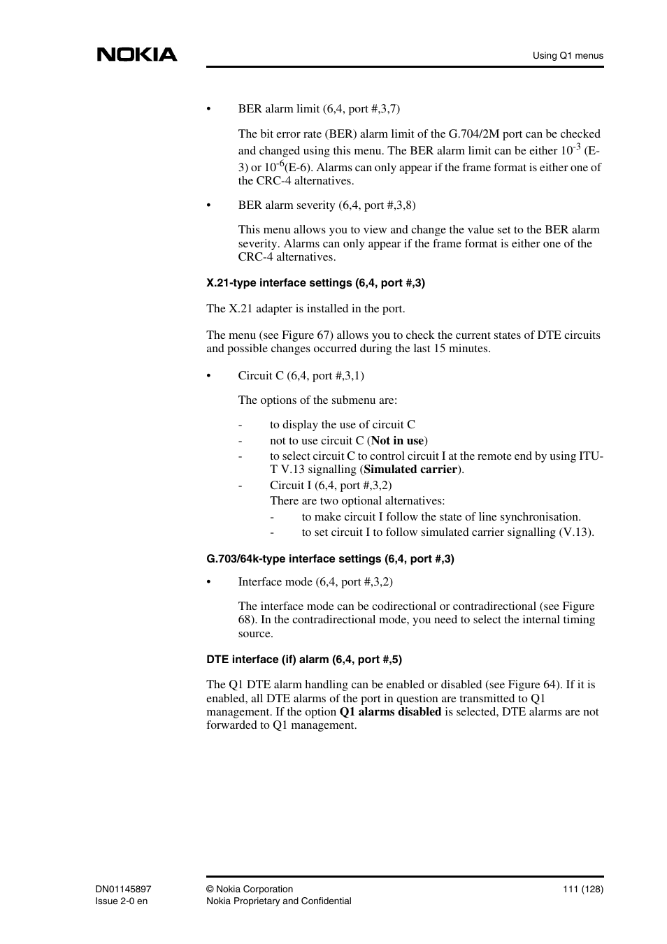 Nokia DNT2Mi sp/mp User Manual | Page 111 / 128