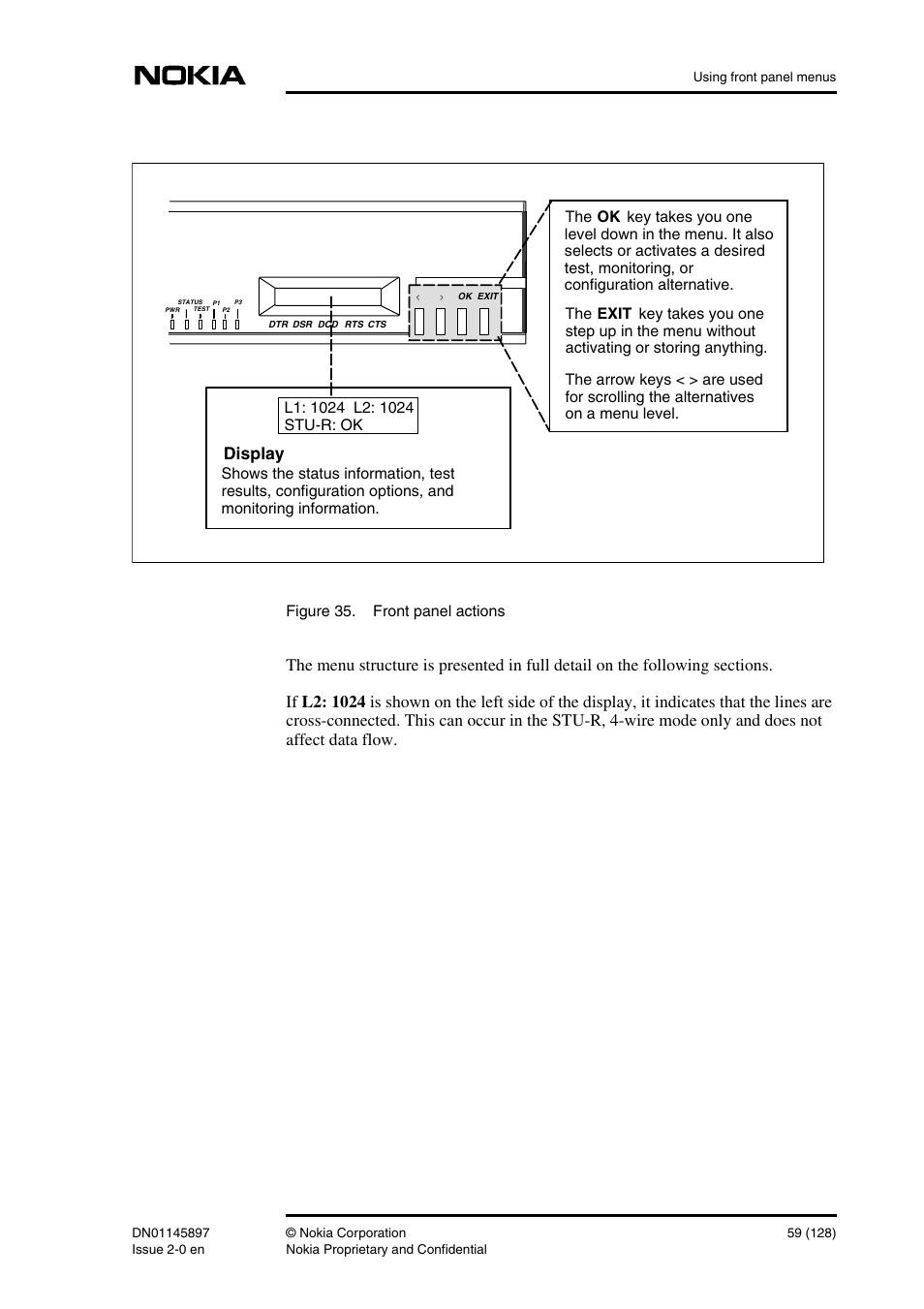 Display | Nokia DNT2Mi sp/mp User Manual | Page 59 / 128