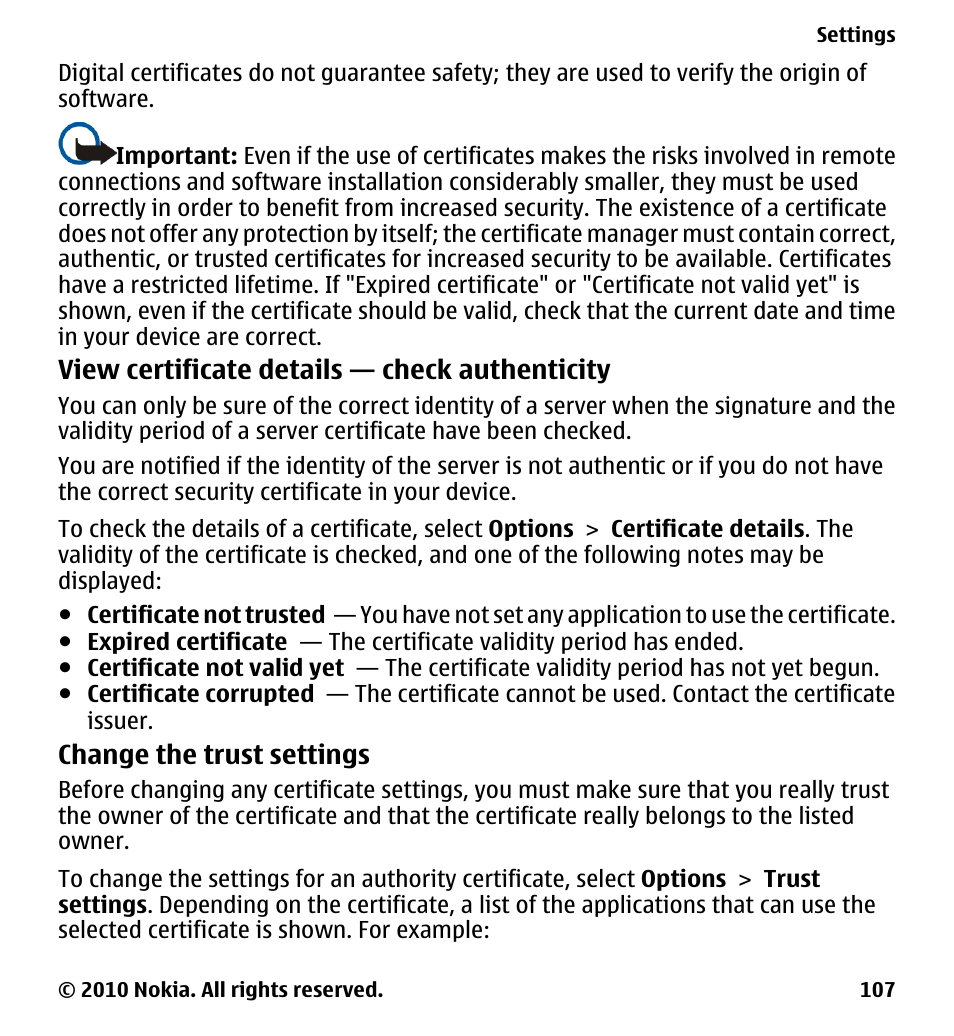 Nokia 5228 User Manual | Page 107 / 129