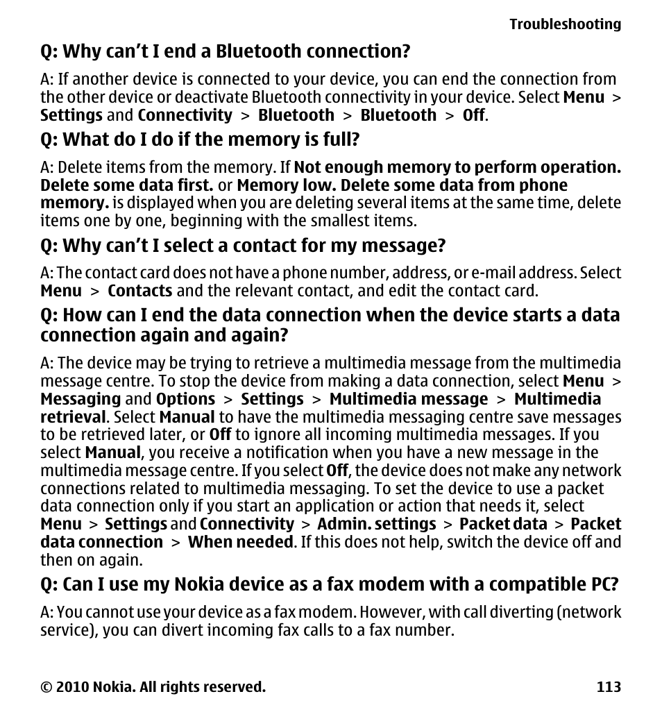 Nokia 5228 User Manual | Page 113 / 129