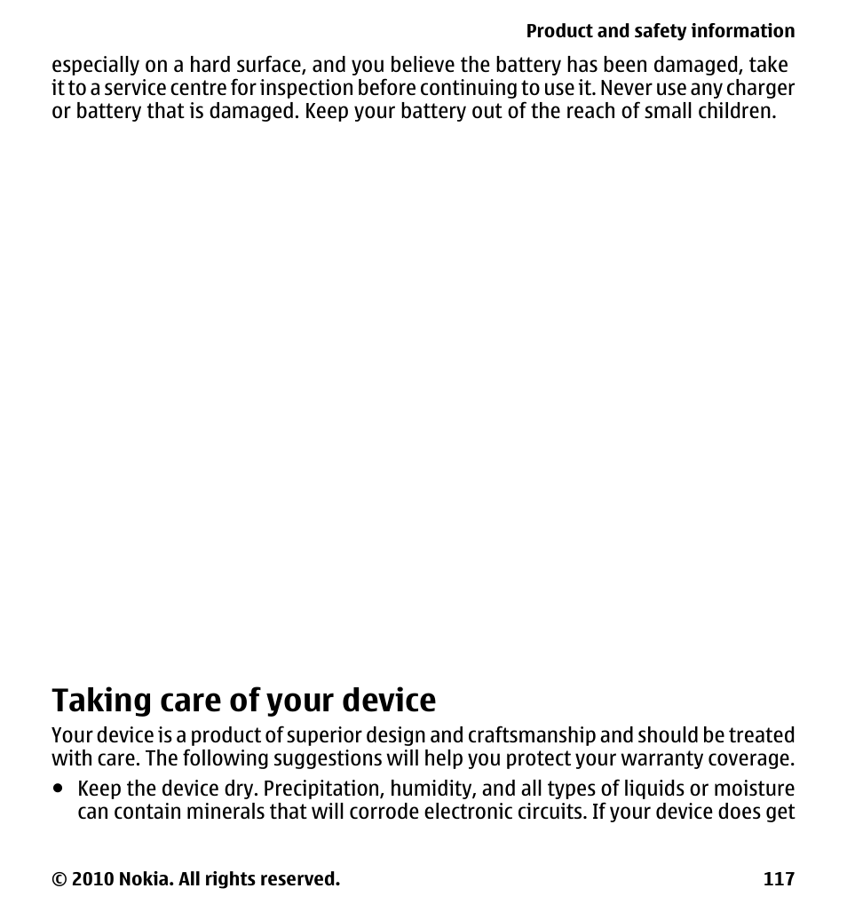 Nokia battery authentication guidelines, Authenticate hologram, Taking care of your device | Nokia 5228 User Manual | Page 117 / 129