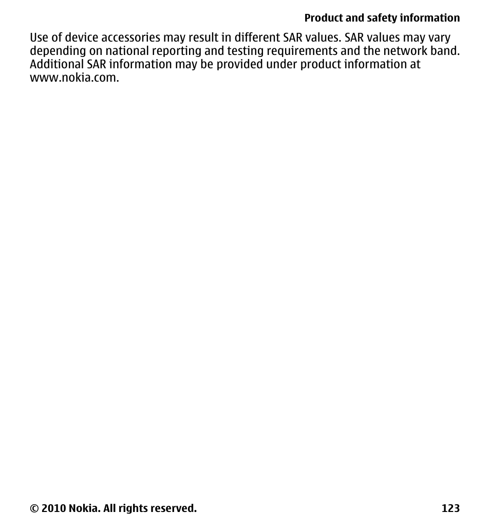 Nokia 5228 User Manual | Page 123 / 129